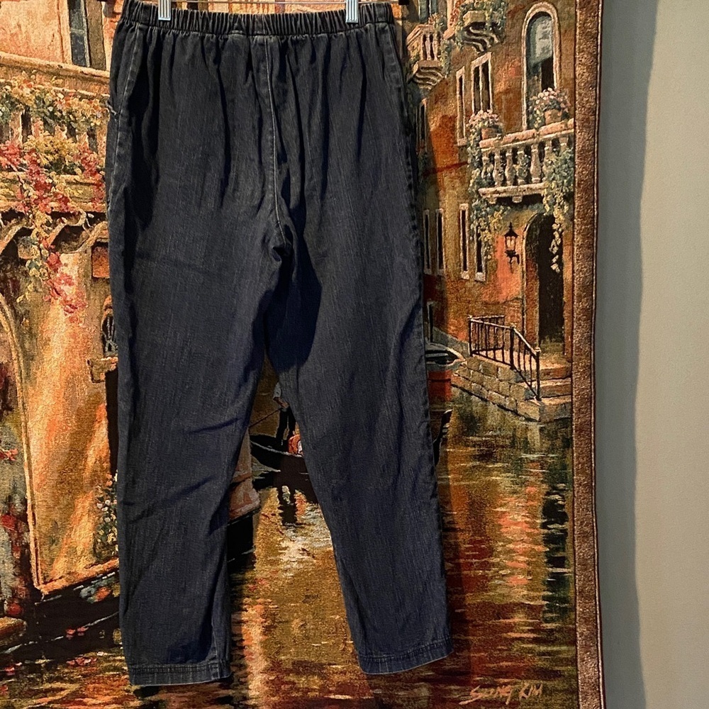 3 for$15Casual and Classy Dark Denim Tapered Pants - Picture 2 of 4
